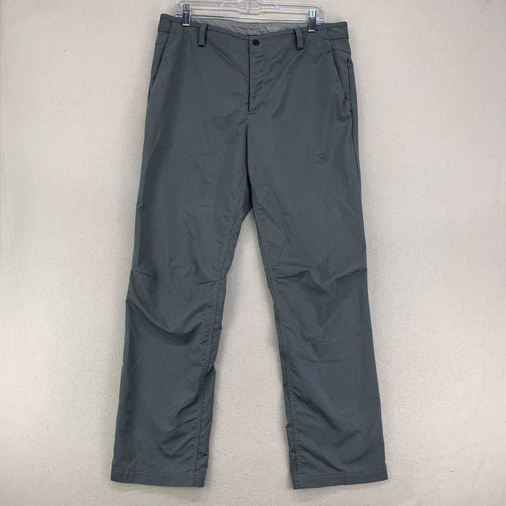 Nike Tiger‎ Woods Golf Pants Mens 35x32 Grey Adaptive Fit Woven Performance
